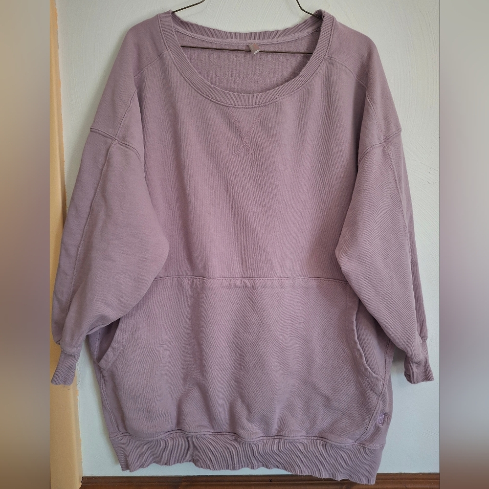 Free People Movement Bounce Pass Lavender Sweatshirt